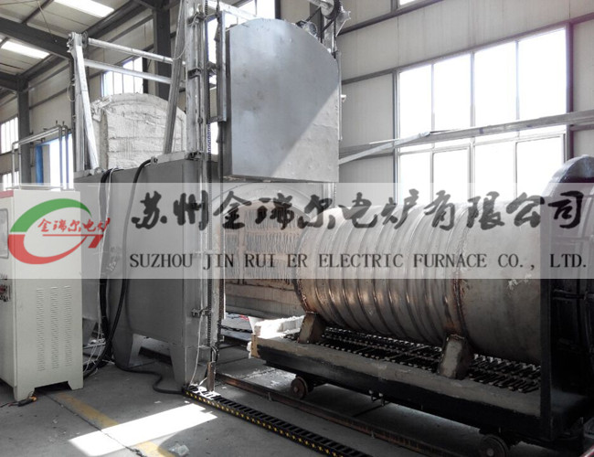 Double trolley vacuum annealing furnace