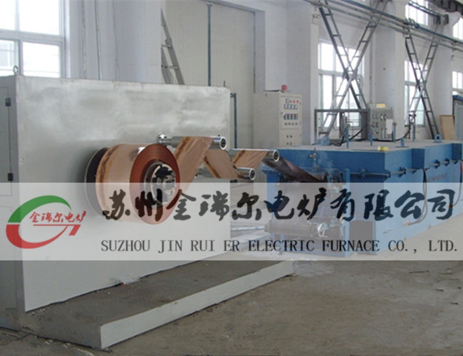 Continuous bright annealing furnace for copper strip