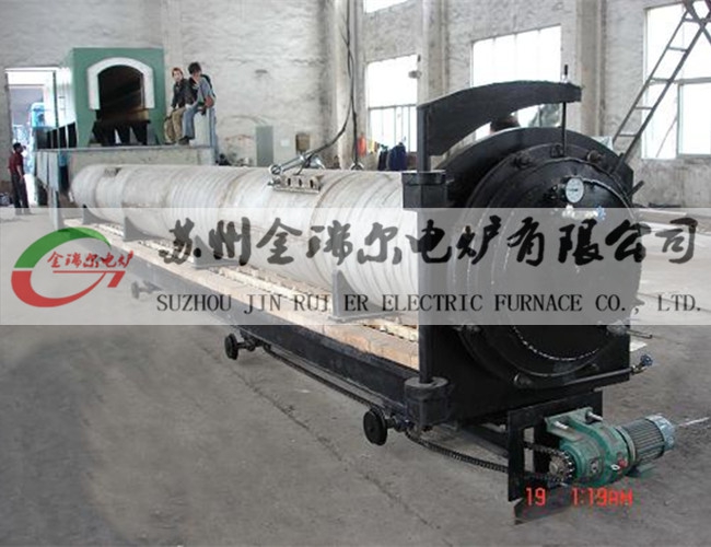 Trolley type copper tube bright annealing furnace