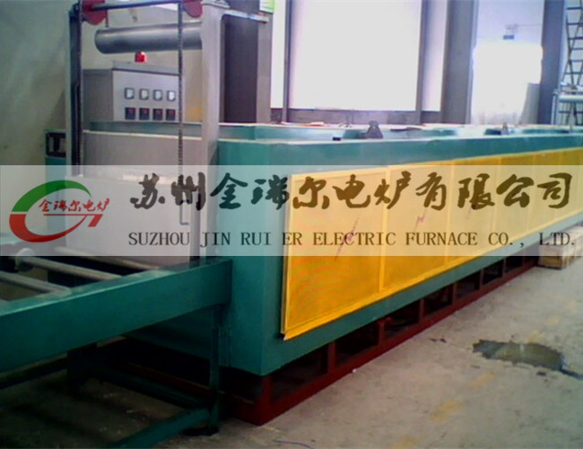 Roller type continuous solid solution furnace for stainless steel tube